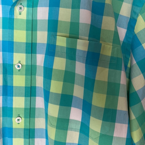 Southern Tide Checkered Button Down Shirt Size Medium - Picture 4 of 8